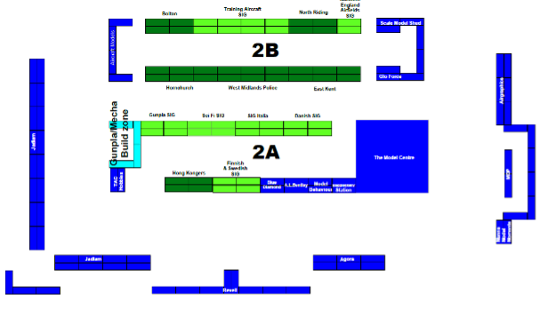 Abbildung 1: Unser Standplatz in Halle 2 des Telford International Centre.