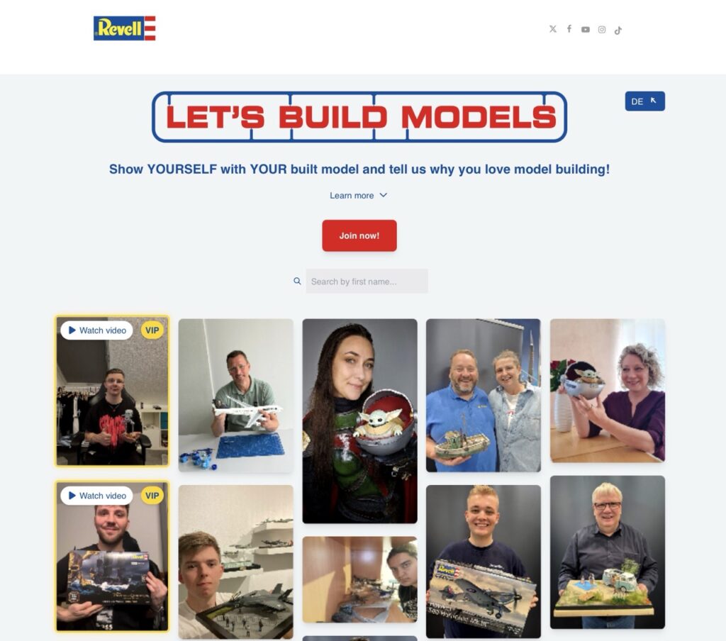 Revell Kampagne Lets Build Models
